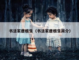 书法家唐根生（书法家唐根生简介）