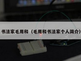 书法家毛用和（毛用和书法家个人简介）
