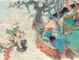 画家盛文锦(盛文锦山水画)