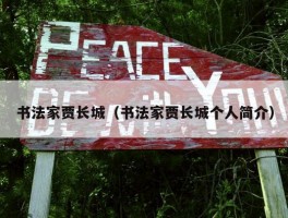 书法家贾长城（书法家贾长城个人简介）