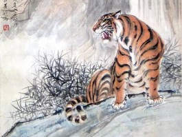 画家胡爽庵作品多少钱(画家胡爽庵的水墨虎)-画家胡爽庵联系方式