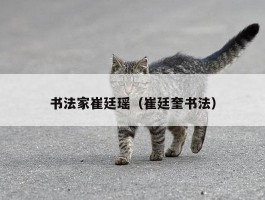 书法家崔廷瑶（崔廷奎书法）