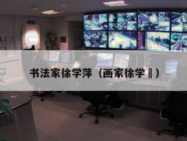 书法家徐学萍（画家徐学澥）