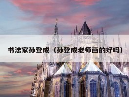 书法家孙登成（孙登成老师画的好吗）