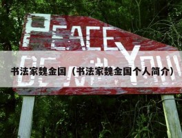 书法家魏金国（书法家魏金国个人简介）