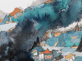 画家李富强作品多少钱(李富强山水画国展班高清作品)-画家李富强联系方式