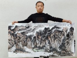 画家李建忠作品多少钱(画家李建忠老师的山水画)-画家李建忠联系方式