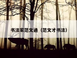 书法家范文通（范文才书法）
