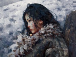 画家艾轩(画家艾轩的西藏女孩你感受到了什么)