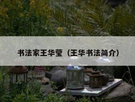 书法家王华莹（王华书法简介）